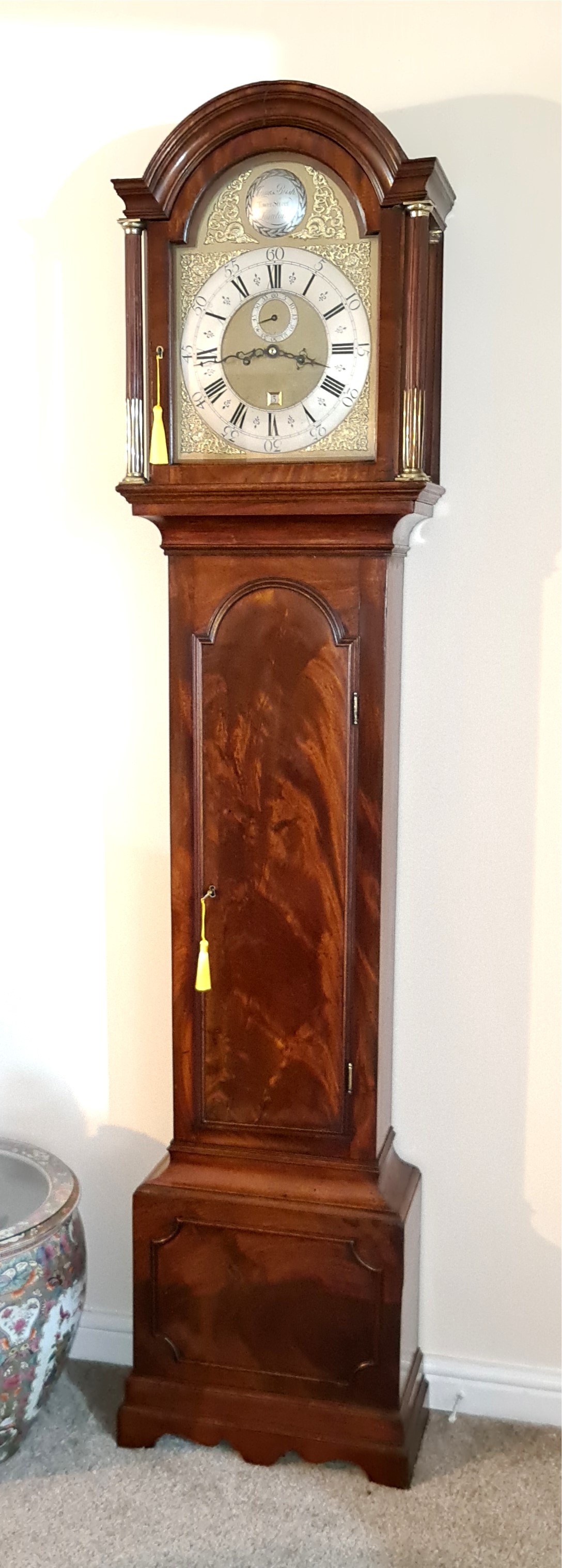 Bush-longcase-clock Hood detail