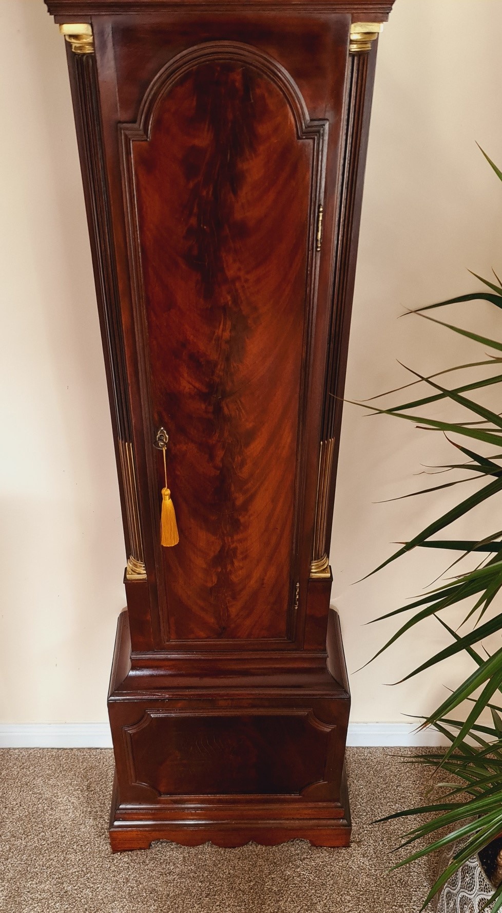Jourdain-longcase-clock case detail