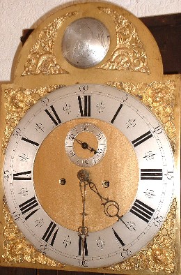 Silvered dial after restoration